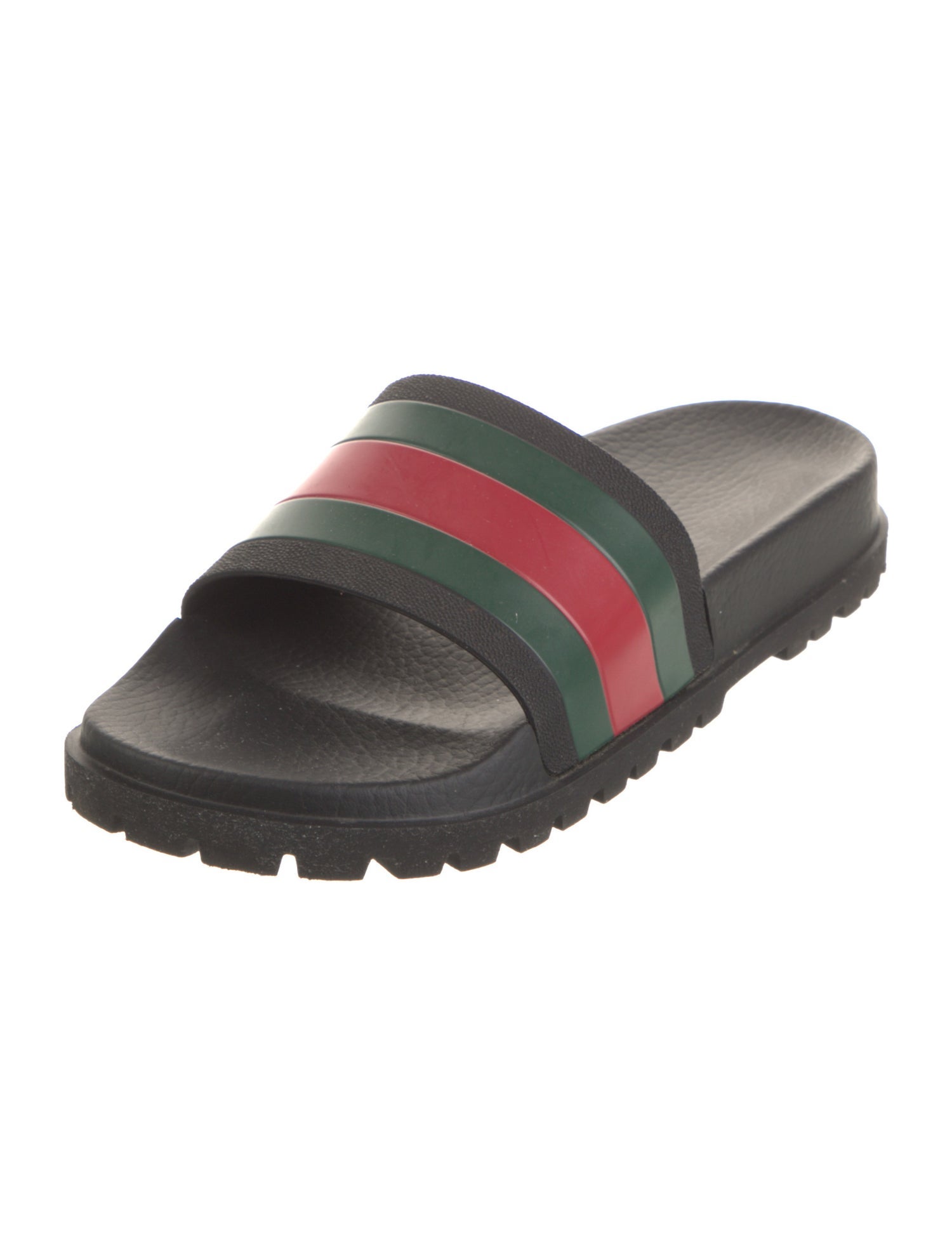 Gucci Web Accent Rubber Slides